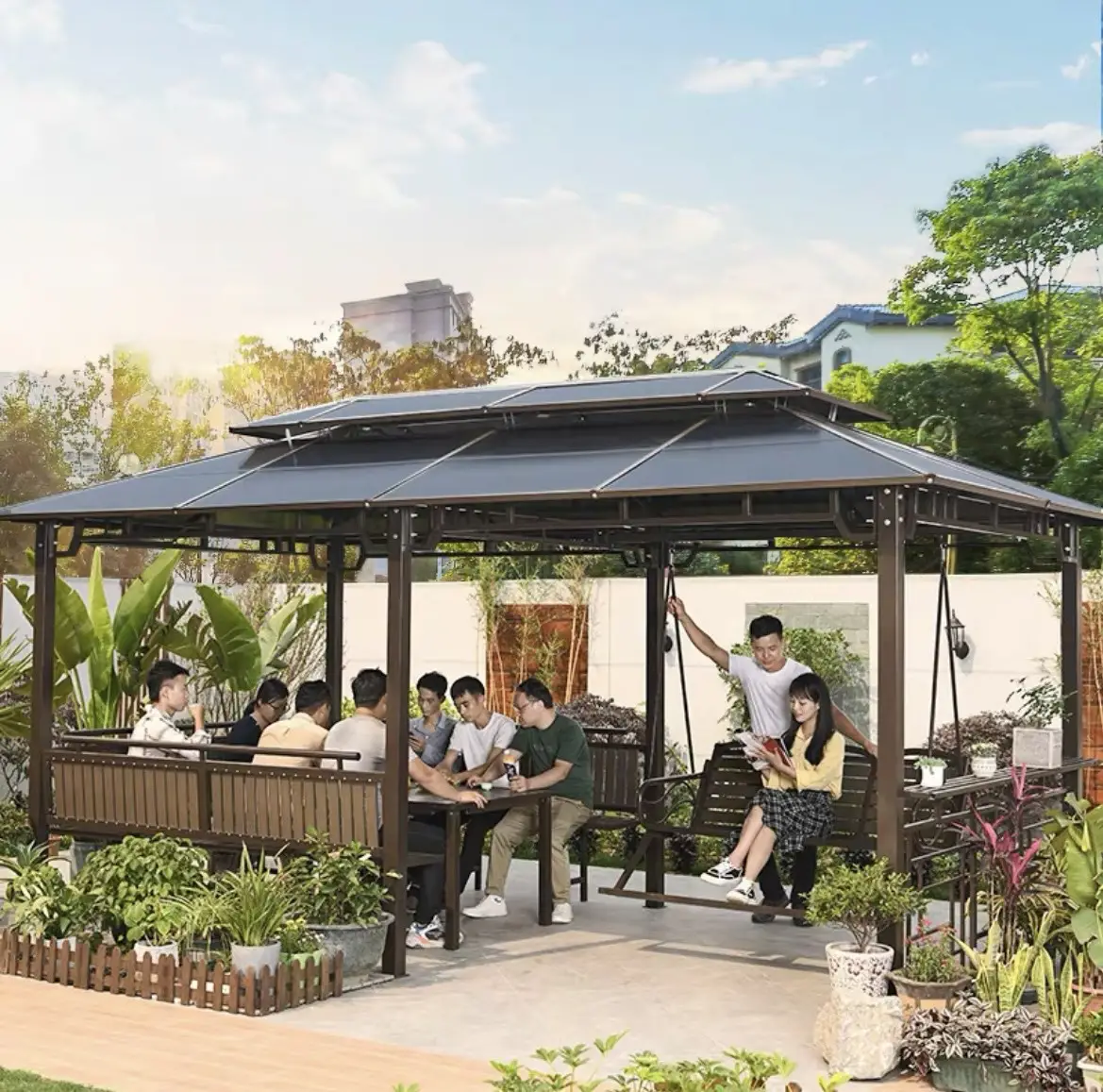 Công trình kiến trúc Nhà chòi sân vườn Công trình kiến trúc Nhà chòi sân vườn