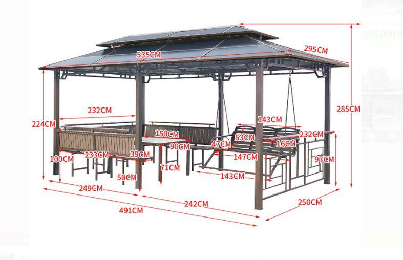 Kiểm tra mái chòi sân vườn