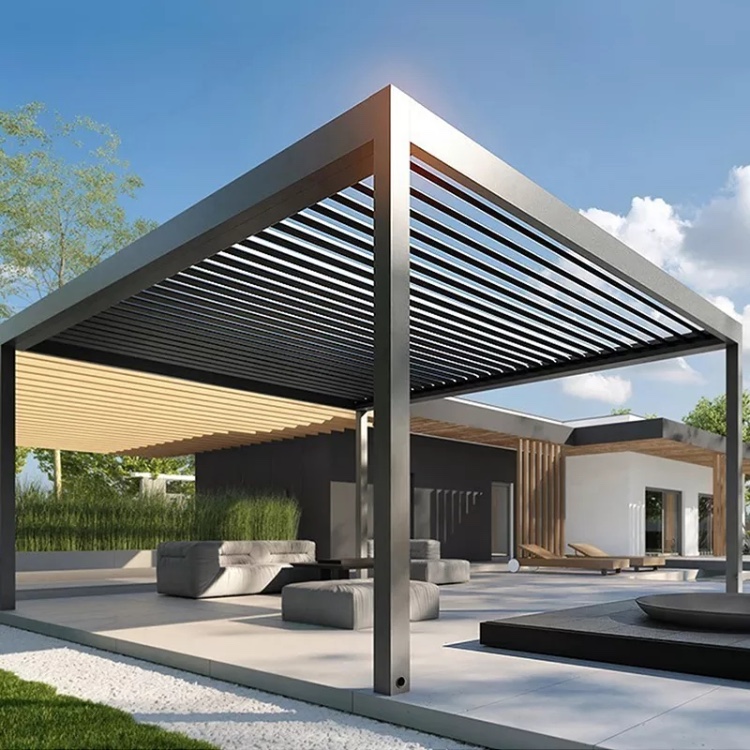 pergola nhom hien dai khu lounge biet thu